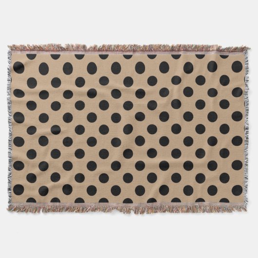 Couverture Pois noirs sur beige (Devant)