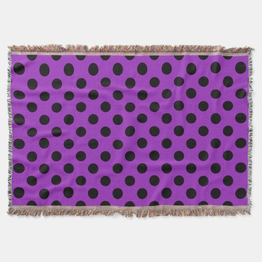 Couverture Pois noirs sur violet (Devant)