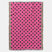 Couverture Pois roses et noirs (devant Vertical)