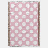 Couverture Pois roses, Motif Pointe Polka, Points, Pointe (devant Vertical)