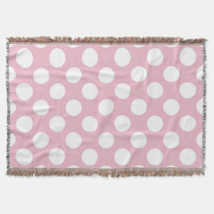 Couverture Pois roses, Motif Pointe Polka, Points, Pointe
