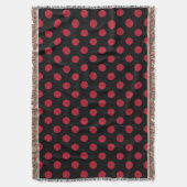 Couverture Pois rouge et noir (devant Vertical)