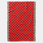 Couverture Pois rouge et noir (devant Vertical)