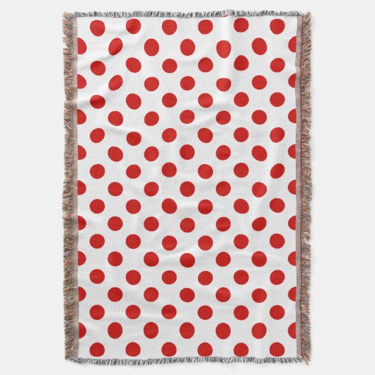 Couverture Pois rouges et blancs (devant Vertical)