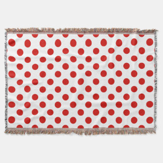 Couverture Pois rouges et blancs