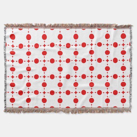 Couverture Pois rouges, Motif à points polka, points, pointil (Devant)