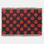 Couverture Pois rouges, Motif à points polka, points, pointil (Devant)