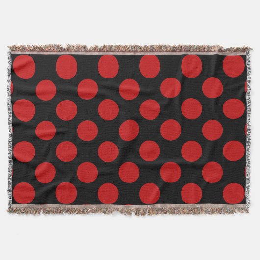 Couverture Pois rouges, Motif à points polka, points, pointil (Devant)
