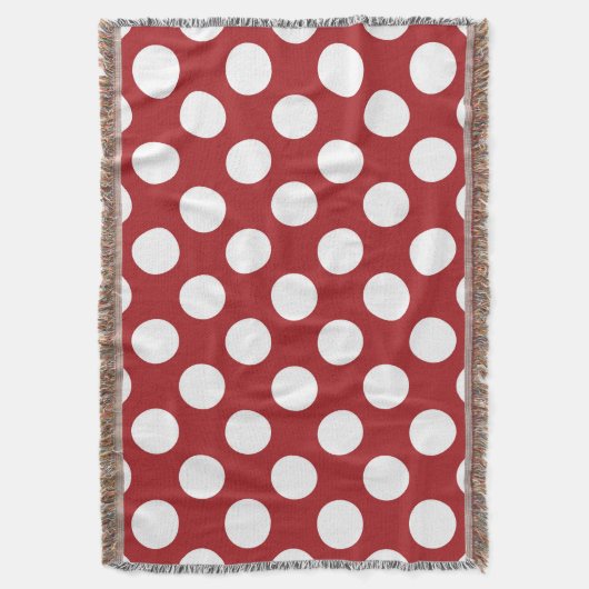 Couverture Pois rouges, Motif à points polka, points, pointil (devant Vertical)