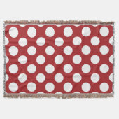 Couverture Pois rouges, Motif à points polka, points, pointil (Devant)