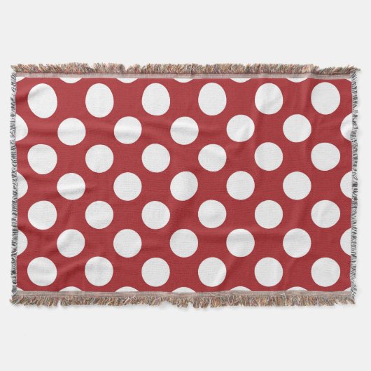 Couverture Pois rouges, Motif à points polka, points, pointil (Devant)