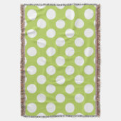Couverture Pois verts, Motif à points Polka, points, pointill (devant Vertical)