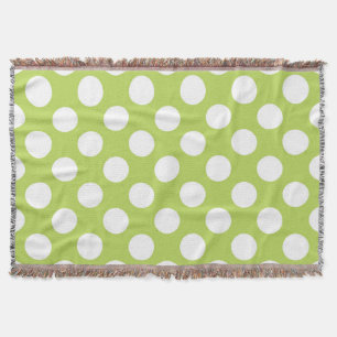 Couverture Pois verts, Motif à points Polka, points, pointill