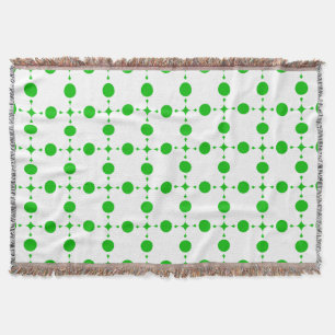 Couverture Pois verts, Motif à points Polka, points, pointill