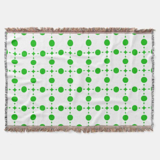 Couverture Pois verts, Motif à points Polka, points, pointill (Devant)