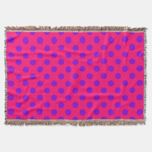Couverture Pois violets sur cerise (Devant)