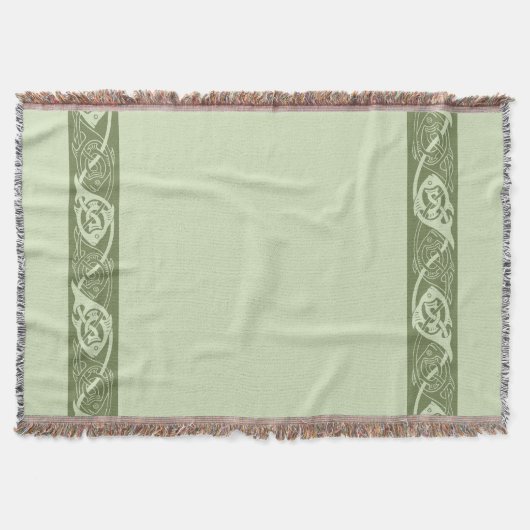 Couverture Poisson à nouer celtique en vert (Devant)
