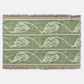 Couverture Poisson à nouer celtique en vert (Devant)