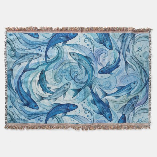 Couverture Poisson Bleu Mystique Flowing Harmony (Devant)
