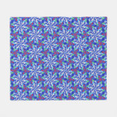 Couverture Polaire С flocons de neige (Devant (Horizontal))