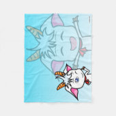 COUVERTURE POLAIRE こかげのやぎ フリースブランケット (Devant)