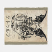 Couverture Polaire ク'フ (Cthulhu) Fleece Blanket (Devant (Horizontal))