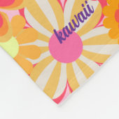 COUVERTURE POLAIRE レトロかわいいお花デザイン♡ピンク (Coin)