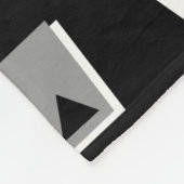 Couverture Polaire 020216 - Gris, blanc et noir sur noir (Coin)