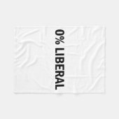 Couverture Polaire 0% Liberal 0 Percent Liberal Funny Conservative Li (Devant (Horizontal))