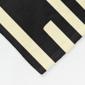 Couverture Polaire 100216 - Noir et crème (Coin)