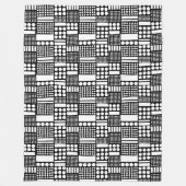 Couverture Polaire 100416 - Blanc sur noir (Devant)