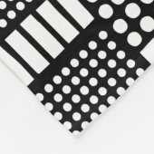 Couverture Polaire 100416 - Blanc sur noir (Coin)