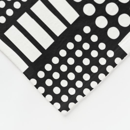 Couverture Polaire 100416 - Blanc sur noir (Coin)