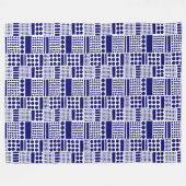 Couverture Polaire 100416 - Marine profonde en blanc (Devant (Horizontal))