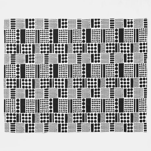 Couverture Polaire 100416 - Noir sur blanc (Devant (Horizontal))