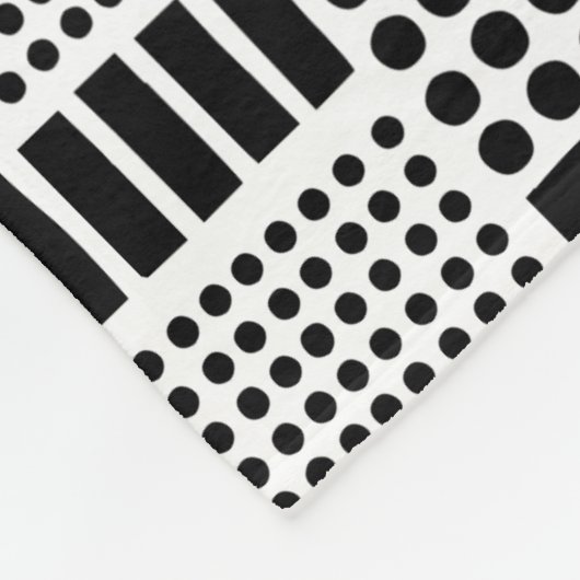 Couverture Polaire 100416 - Noir sur blanc (Coin)