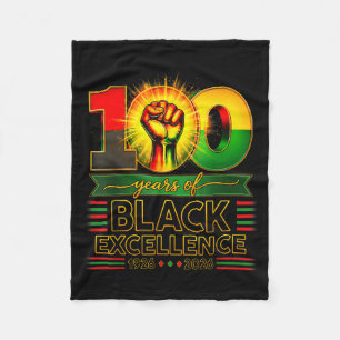 Couverture Polaire 100 Ans D'excellence Noire Centenaire Mois De L'hi