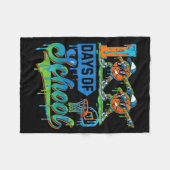 Couverture Polaire 100 Days Of School Boys Basketball Drip 100th Day (Devant (Horizontal))