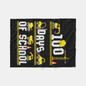 Couverture Polaire 100 Days Of School Construction Truck 100th Day Bo (Devant (Horizontal))