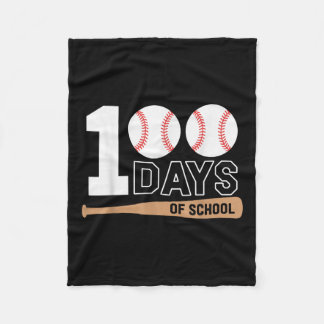 Couverture Polaire 100 Jours De Baseball Scolaire 100E Jour D'École