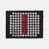 Couverture Polaire 100 Jours De Baseball Scolaire 100E Jour D'École (Devant (Horizontal))