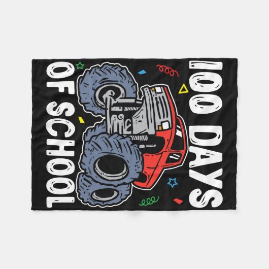 Couverture Polaire 100 Jours De Camion Monster 100E Jour De Scho (Devant (Horizontal))