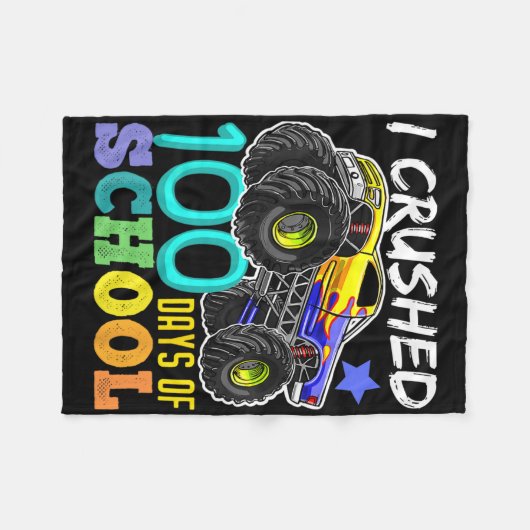 Couverture Polaire 100 Jours De Camion Monster De L'École 100E Jours (Devant (Horizontal))