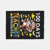 Couverture Polaire 100 Jours De Conduite Mon Enseignant Bananes 100èm (Devant (Horizontal))