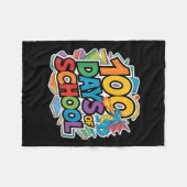 Couverture Polaire 100 Jours De Dragon Scolaire Thème Enfants Enseign (Devant (Horizontal))