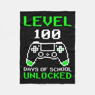 Couverture Polaire 100 Jours De Jeux Vidéo De Gamer Déverrouillés À L