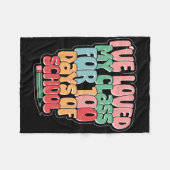 Couverture Polaire 100 Jours De L'École Aimait Mon Cl Professeur Garç (Devant (Horizontal))