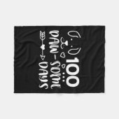 Couverture Polaire 100 Jours De Pawsomesse Chien Mignonne Chien Chien (Devant (Horizontal))