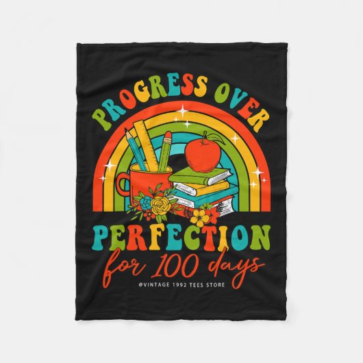 Couverture Polaire 100 Jours De Progrès De L'Enseignant Sur La Perfec (Devant)