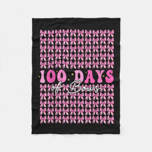 Couverture Polaire 100 Jours De Vaches Coquette 100E Jour D'École (Devant)